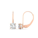 Load image into Gallery viewer, 3-carat-lever-back-round-diamond-studs-earring-in-rose-gold-FDEAR9225RO-3.00CT-NL-RG