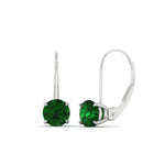 Load image into Gallery viewer, 3-carat-lever-back-round-emerald-studs-earring-in-white-gold-FDEAR9225ROGEMGR-3.00CT-NL-WG