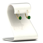 Load image into Gallery viewer, 3-carat-lever-back-round-emerald-studs-earring-in-yellow-gold-FDEAR9225ROGEMGR-3.00CT-NL-YG