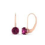 Load image into Gallery viewer, 3-carat-lever-back-round-pink-sapphire-studs-earring-in-rose-gold-FDEAR9225ROGSADRPI-3.00CT-NL-RG