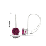 Load image into Gallery viewer, 3-carat-lever-back-round-pink-sapphire-studs-earring-in-white-gold-FDEAR9225ROGSADRPI-3.00CT-NL-WG