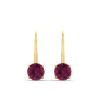 Load image into Gallery viewer, 3-carat-lever-back-round-pink-sapphire-studs-earring-in-yellow-gold-FDEAR9225ROGSADRPI-3.00CT-NL-YG