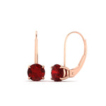 Load image into Gallery viewer, 3-carat-lever-back-round-ruby-studs-earring-in-rose-gold-FDEAR9225ROGRUDR-3.00CT-NL-RG