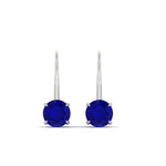 Load image into Gallery viewer, 3-carat-lever-back-round-sapphire-studs-earring-in-white-gold-FDEAR9225ROGSABL-3.00CT-NL-WG
