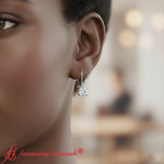 Load image into Gallery viewer, 3 Carat Lever Back Round Studs Earring