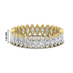 Load image into Gallery viewer, 3-carat-marquise-diamond-eternity-wedding-band-in-yellow-gold-FDEWB11257MQB-3.00CT-NL-YG