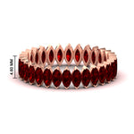 Load image into Gallery viewer, 3-carat-marquise-ruby-eternity-wedding-band-in-rose-gold-FDEWB11257MQBGRUDR-3.00CT-NL-RG