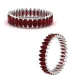 Load image into Gallery viewer, 3-carat-marquise-ruby-eternity-wedding-band-in-white-gold-FDEWB11257MQBGRUDR-3.00CT-NL-WG