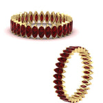 Load image into Gallery viewer, 3-carat-marquise-ruby-eternity-wedding-band-in-yellow-gold-FDEWB11257MQBGRUDR-3.00CT-NL-YG