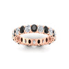 Load image into Gallery viewer, 3-carat-oval-diamond-full-eternity-band-with-black-diamond-in-rose-gold-fdewb8324ovgblackangle5-4.00x3.00mm-nl-rg