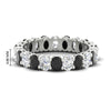 Load image into Gallery viewer, 3-carat-oval-diamond-full-eternity-band-with-black-diamond-in-white-gold-fdewb8324ovgblacksleep-4.00x3.00mm-nl-wg-hw