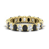 Load image into Gallery viewer, 3-carat-oval-diamond-full-eternity-band-with-black-diamond-in-yellow-gold-fdewb8324ovgblacksleep-4.00x3.00mm-nl-yg