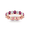 Load image into Gallery viewer, 3-carat-oval-diamond-full-eternity-band-with-pink-saphhire-in-rose-gold-fdewb8324ovgsadrpiangle5-4.00x3.00mm-nl-rg
