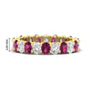 Load image into Gallery viewer, 3-carat-oval-diamond-full-eternity-band-with-pink-saphhire-in-yellow-gold-fdewb8324ovgsadrpisleep-4.00x3.00mm-nl-yg-hw