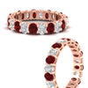 Load image into Gallery viewer, 3-carat-oval-diamond-full-eternity-band-with-ruby-in-rose-gold-fdewb8324ovgrudrangle3-4.00x3.00mm-nl-rg