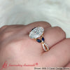 Load image into Gallery viewer, 3-carat-oval-lab-diamond-twisted-vine-engagement-ring-with-sapphire-in-yellow-gold-FDENR3211R1-OV-3.50CT-NL-YG