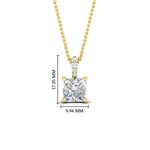 Load image into Gallery viewer, 3-carat-pave-bail-pendant-princess-cut-diamond-in-yellow-gold-fdpd11636prangle1-8.00mm-nl-yg-hw.jpg?v=1769773610