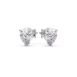 Load image into Gallery viewer, One Carat Diamond Pear Cut 3 Prong Earring