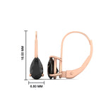 Load image into Gallery viewer, 3-carat-pear-shape-black-onyx-stud-earrings-in-rose-gold-FDEAR9225PEGBLACK-3.00CT-NL-RG