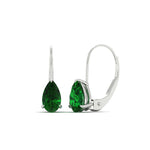 Load image into Gallery viewer, 3-carat-pear-shape-emerald-stud-earrings-in-white-gold-FDEAR9225PEGEMGR-3.00CT-NL-WG
