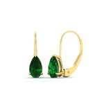 Load image into Gallery viewer, 3-carat-pear-shape-emerald-stud-earrings-in-yellow-gold-FDEAR9225PEGEMGR-3.00CT-NL-YG