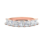 Load image into Gallery viewer, 3-carat-princess-cut-7-stone-diamond-wedding-band-in-rose-gold-fdwb179prsleep-3.00ct-nl-rg.jpg