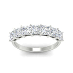 Load image into Gallery viewer, 3-carat-princess-cut-7-stone-diamond-wedding-band-in-white-gold-fdwb179prangle5-3.00ct-nl-wg.jpg