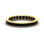 Load image into Gallery viewer, 3-carat-princess-cut-women_s-eternity-black-diamond-wedding-band-in-yellow-gold-FDEWB160PRBGBLACK-3.00CT-NL-YG.jpg?v=1766128419