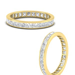 Load image into Gallery viewer, 3-carat-princess-cut-women_s-eternity-diamond-wedding-band-in-yellow-gold-FDEWB160PRBANGLE3-3.00CT-NL-YG.jpg?v=1766128419