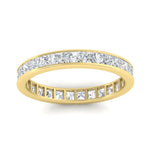Load image into Gallery viewer, 3-carat-princess-cut-women_s-eternity-diamond-wedding-band-in-yellow-gold-FDEWB160PRBANGLE5-3.00CT-NL-YG.jpg?v=1766128419