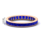 Load image into Gallery viewer, 3-carat-princess-cut-women_s-eternity-sapphire-wedding-band-in-rose-gold-FDEWB160PRBGSABL-3.00CT-NL-RG-HW.jpg?v=1766128419