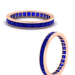 Load image into Gallery viewer, 3-carat-princess-cut-women_s-eternity-sapphire-wedding-band-in-rose-gold-FDEWB160PRBGSABLANGLE3-3.00CT-NL-RG.jpg?v=1766128419