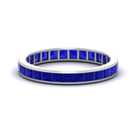 Load image into Gallery viewer, 3-carat-princess-cut-women_s-eternity-sapphire-wedding-band-in-white-gold-FDEWB160PRBGSABL-3.00CT-NL-WG.jpg?v=1766128419