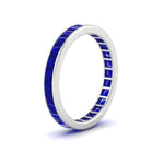 Load image into Gallery viewer, 3-carat-princess-cut-women_s-eternity-sapphire-wedding-band-in-white-gold-FDEWB160PRBGSABLANGLE2-3.00CT-NL-WG.jpg?v=1766128419