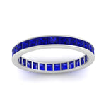 Load image into Gallery viewer, 3-carat-princess-cut-women_s-eternity-sapphire-wedding-band-in-white-gold-FDEWB160PRBGSABLANGLE5-3.00CT-NL-WG.jpg?v=1766128419