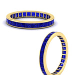 Load image into Gallery viewer, 3-carat-princess-cut-women_s-eternity-sapphire-wedding-band-in-yellow-gold-FDEWB160PRBGSABLANGLE3-3.00CT-NL-YG.jpg?v=1766128419