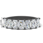 Load image into Gallery viewer, 3-carat-radiant-cut-diamond-wedding-band-for-women-in-black-gold-FD8008RAB-3.00CT-NL-BG-HW