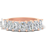 Load image into Gallery viewer, 3-carat-radiant-cut-diamond-wedding-band-for-women-in-rose-gold-FD8008RAB-3.00CT-NL-RG-HW
