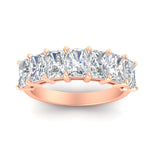 Load image into Gallery viewer, 3-carat-radiant-cut-diamond-wedding-band-for-women-in-rose-gold-FD8008RABANGLE5-3.00CT-NL-RG