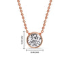 Load image into Gallery viewer, 3 Carat Round Bezel Solitaire Diamond Pendant