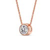 Load image into Gallery viewer, 3 Carat Round Bezel Solitaire Diamond Pendant