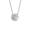 Load image into Gallery viewer, 3 Carat Round Bezel Solitaire Diamond Pendant
