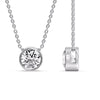 Load image into Gallery viewer, 3 Carat Round Bezel Solitaire Diamond Pendant