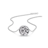 Load image into Gallery viewer, 3 Carat Round Bezel Solitaire Diamond Pendant