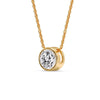 Load image into Gallery viewer, 3 Carat Round Bezel Solitaire Diamond Pendant