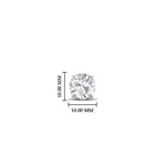 Load image into Gallery viewer, 3 Carat Round Cut Diamond Stud Earring For Men
