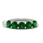 Load image into Gallery viewer, 3-carat-wedding-anniversary_20-ring-round-emerald-in-white-gold-FDENS141ROBGEMGR-3.00CT-NL-WG-HW