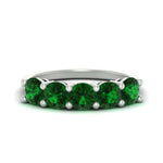 Load image into Gallery viewer, 3-carat-wedding-anniversary_20-ring-round-emerald-in-white-gold-FDENS141ROBGEMGR-3.00CT-NL-WG