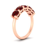 Load image into Gallery viewer, 3-carat-wedding-anniversary_20-ring-round-ruby-in-rose-gold-FDENS141ROBGRUDRANGLE2-3.00CT-NL-RG