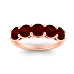 Load image into Gallery viewer, 3-carat-wedding-anniversary_20-ring-round-ruby-in-rose-gold-FDENS141ROBGRUDRANGLE5-3.00CT-NL-RG